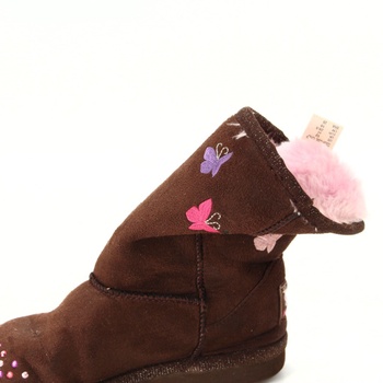 Dívčí zimní boty Skechers hnědé