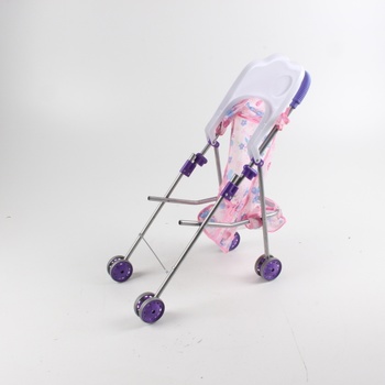 Dětský kočárek pro panenky růžovo fialový