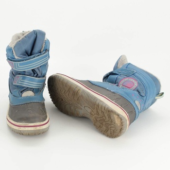 Dětské zimní boty modré na suchý zip