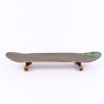 Skateboard šedozelený 78 x 19 cm