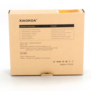 Sada bezdrátového mikrofonu XIAOKOA N88