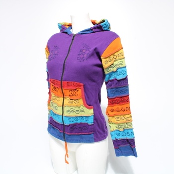 Dámský duhový pulovr Shopaholic fashion
