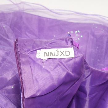 Dívčí společenské šaty NNJXD fialové vel.122