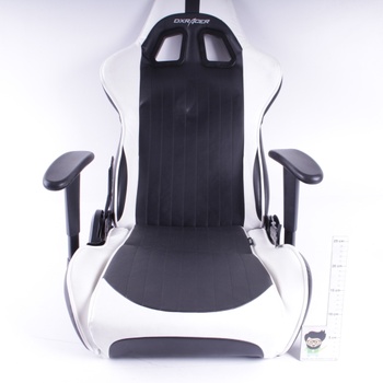Kancelářská židle DXRACER černo-bílá