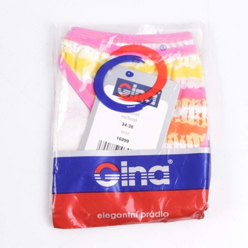 Dámské kalhotky Gina 16999 růžovo bílé