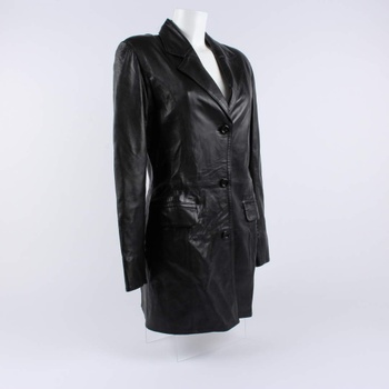 Dámský kožený kabát GALERI TURAN černý