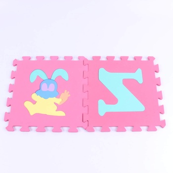 Pěnové puzzle barevné s písmeny a obrázky