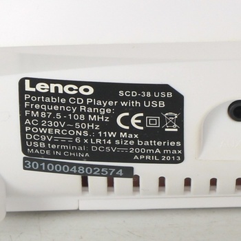 Radiomagnetofon s CD Lenco SCD-38