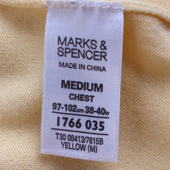 Pánský svetr Marks & Spencer odstín žluté 