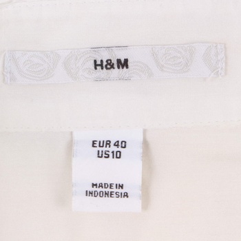 Dámská košile s dlouhým rukávem H&M bílá