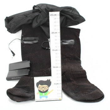 Vyhřívané ponožky HATMIG s bateriemi černé