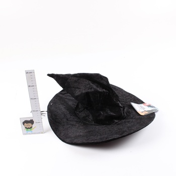 Čarodějnický klobouk odstín černé 