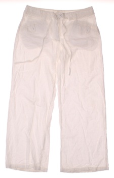 Dámské plátěné kalhoty Next bílé
