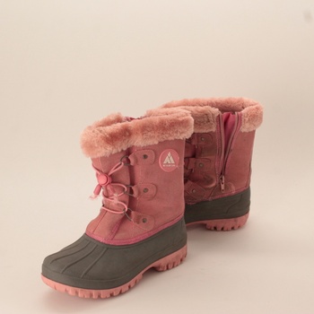 Dívčí zimní boty Mishansha růžové vel. 31,5