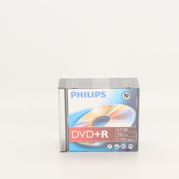Balení DVD+R Philips 10 ks