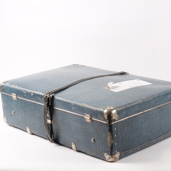 Historický kufr tmavě modrý