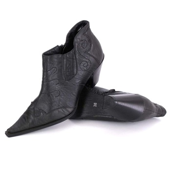 Dámská koženková obuv černá