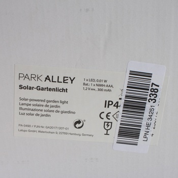 Solární LED osvětlení Park Alley - 4 ks