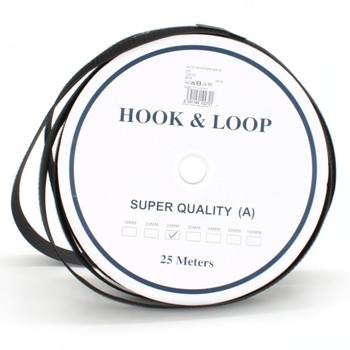 25 metrový pásek na zip Hoop and loop 