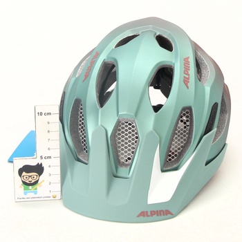 Cyklistická helma Alpina zelenočervená