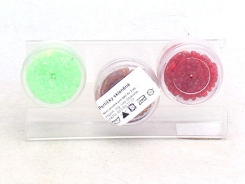 Skleněné perličky mix barev 6 balení