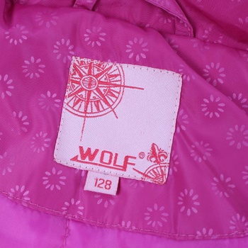 Dívčí bunda Wolf růžové barvy