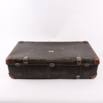 Cestovní kufr tmavě hnědý 74 x 44  x 19 cm
