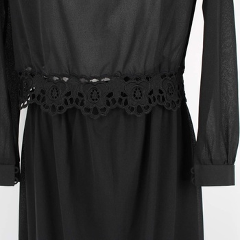 Dámské společenské šaty dvoudílné černé 