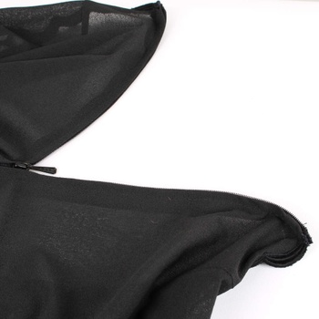 Dámské společenské šaty dvoudílné černé 