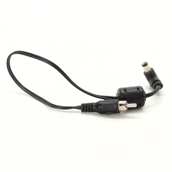 Černý audio kabel 32 cm dlouhý