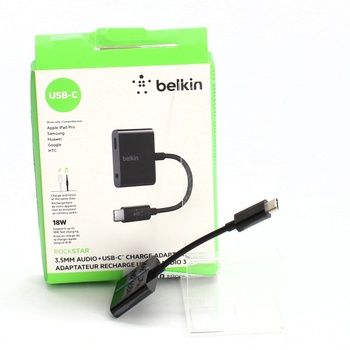 Adaptér Belkin Rockstar jack 3,5 mm / USB-C
