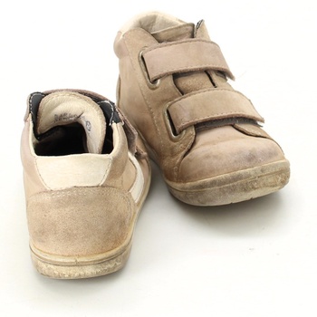 Dětské boty hnědé na suchý zip