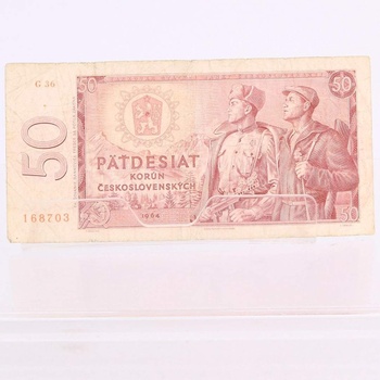 Bankovka 50 korun československých