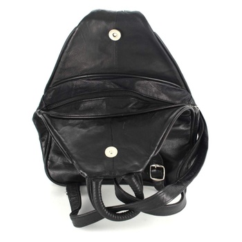Dámský batoh koženkový černý