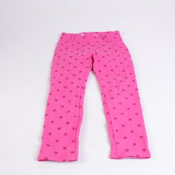 Dívčí tepláky H&M růžové s puntíky