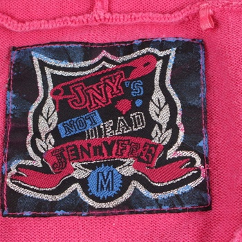 Dámský svetr Jennyfer růžový s kapucí 