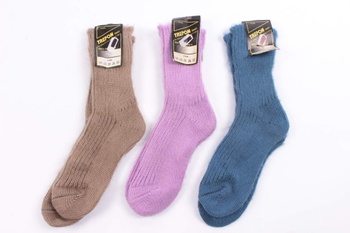 Dětské ponožky teplé vlněné 3 páry