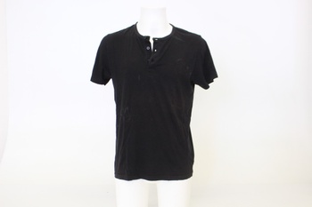 Pánské černé tričko C&A s krátkým rukávem