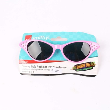 Sluneční brýle Smiffy's Rock&Roll růžové