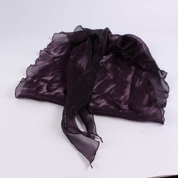 Dámský šátek fialový šifónový
