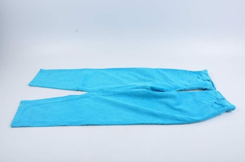 Dámské manšestrové kalhoty odstín modré