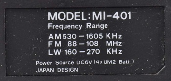 Radiomagnetofon Fugison MI-401