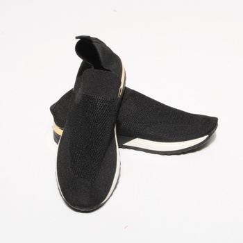 Dámské nazouvací boty černé bez zapínání 38