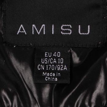 Dámská dlouhá bunda Amisu černá