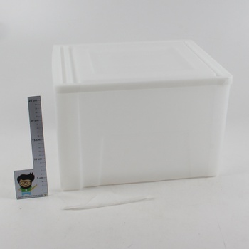 Úložný krychlový box bílý plastový