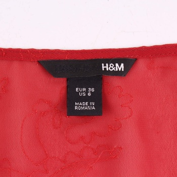 Dámská halenka H&M červená s volnými rukávy