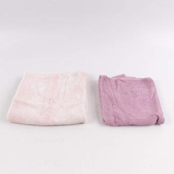 Bavlněné ručníky 2 ks růžová, fialová