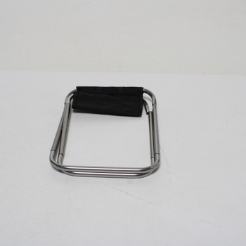Skládací kovová stolička černá