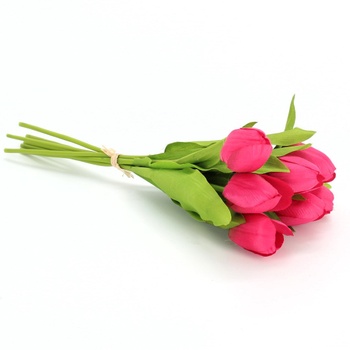 Kytice umělých růžových tulipánů 