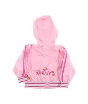 Dívčí bunda FROG růžová s náplety